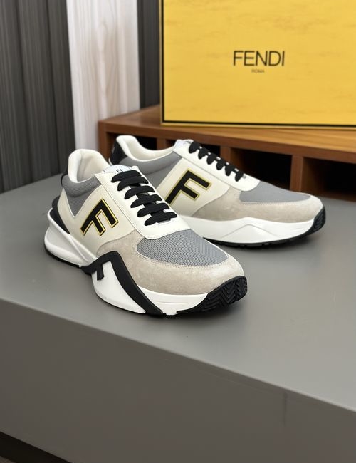 Fendi Flow Casual Sneakers With Zipper Eva Sole