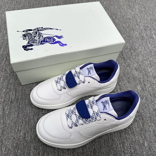 Burberry Calfskin Terrace Sneakers With Rubber Sole