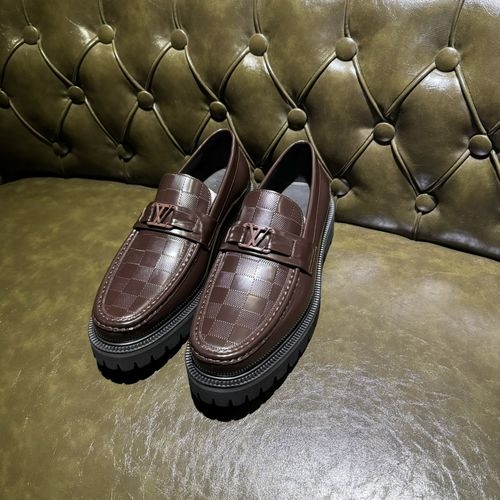 Louis Vuitton LV Loafers Leather Dress Shoes