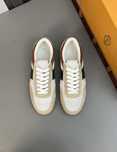 Tods No_Code Fabric And Leather Sneakers For Outdoor Activities