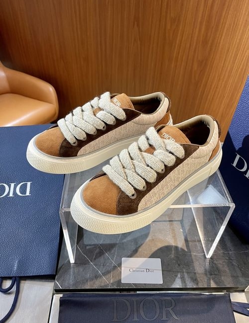 Christian Dior CD B33 Jacquard Suede Casual Sneakers