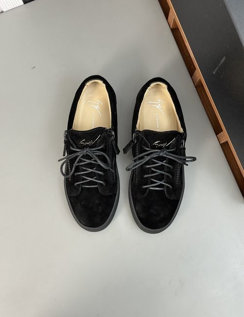 Giuseppe Zanotti Cowhide Casual Sneakers With Hardware Logo