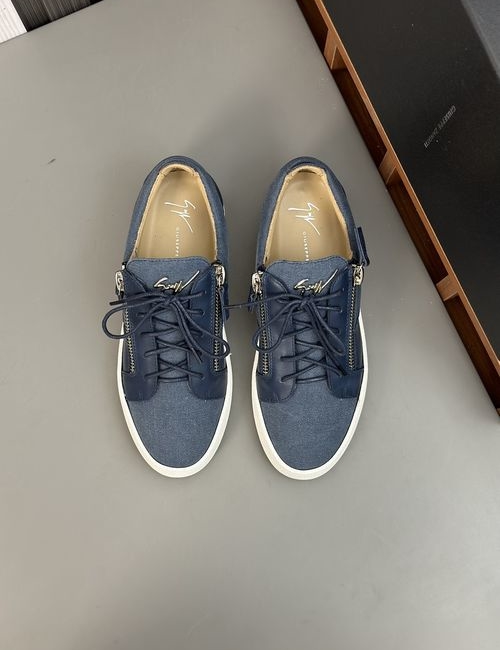 Giuseppe Zanotti Cowhide Casual Sneakers With Hardware Logo