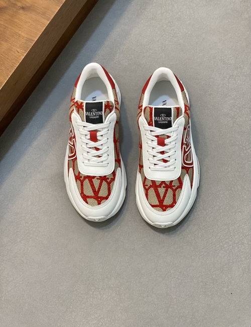 Valentino Napa Leather Casual Sneakers With TPU Sole