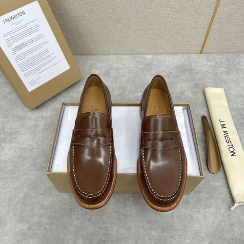 J.M.Weston Classic 180 Series Loafer Leather Shoes