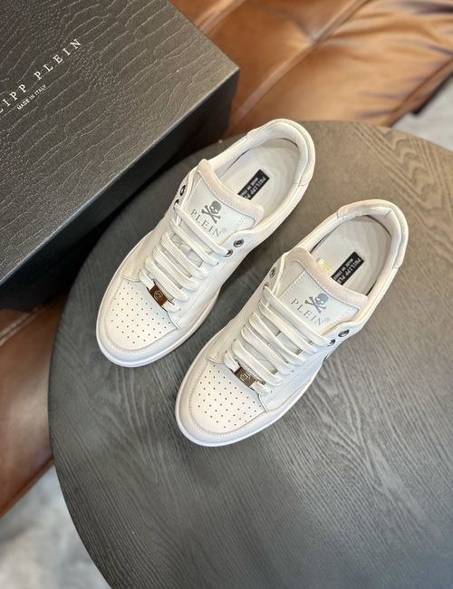 Philipp Plein Punk Style Leather Casual Shoes