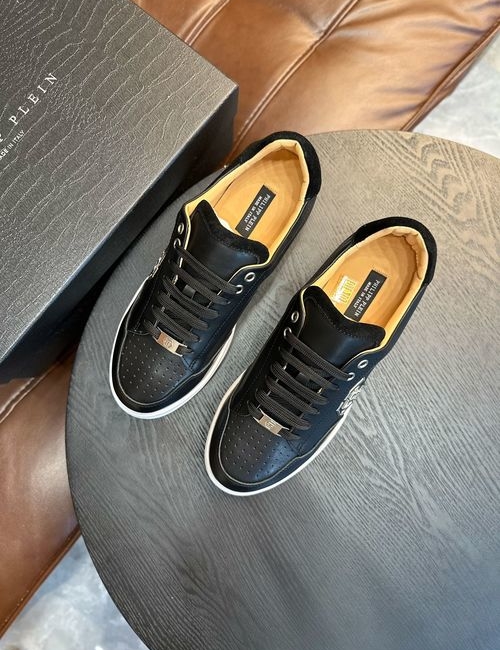 Philipp Plein Punk Style Leather Casual Shoes
