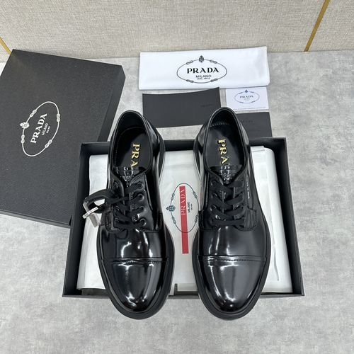 Prada Calfskin Air Cushion Leather Sneakers
