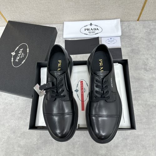 Prada Calfskin Air Cushion Leather Sneakers