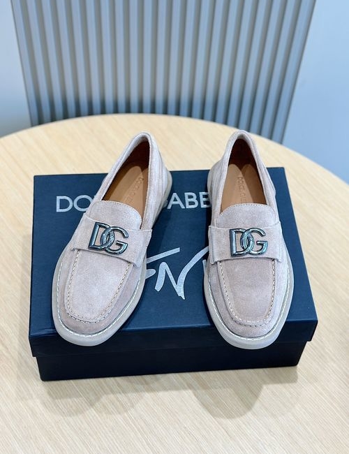 Dolce & Gabbana DG New Florio Suede Loafers