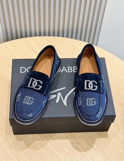 Dolce & Gabbana DG New Florio Suede Loafers