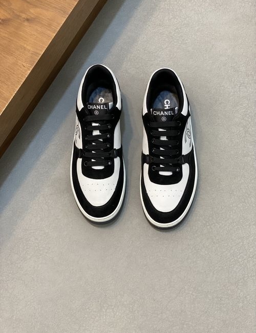 Chanel Suede Color-block Casual Sneakers