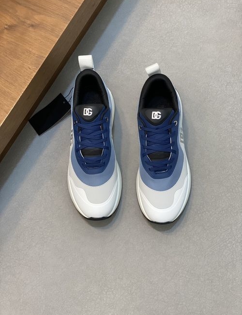 Dolce & Gabbana DG Leather Casual Sneakers With TPR Sole