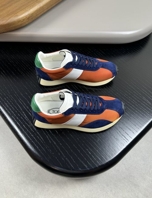 Tods Premium Perforated Leather Sneakers With TPU Sole