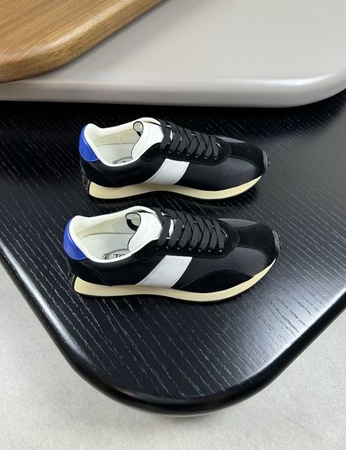 Tods Premium Perforated Leather Sneakers With TPU Sole