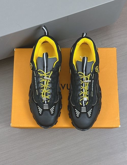 Louis Vuitton LV Rush Sneakers With Metal Logo Accent