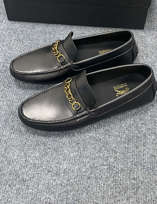 Burberry Genuine Leather Loafers With Original Sole