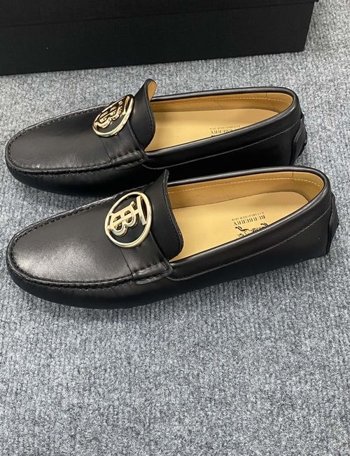 Burberry Genuine Leather Loafers With Original Sole
