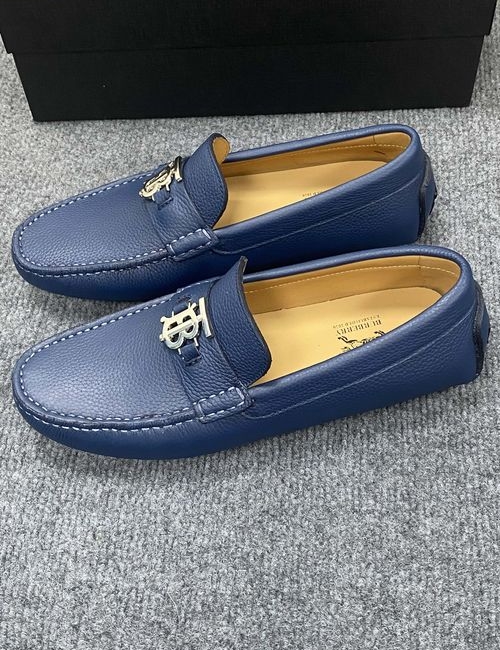 Burberry Genuine Leather Loafers With Original Sole