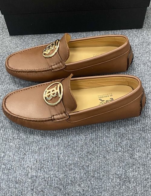 Burberry Genuine Leather Loafers With Original Sole
