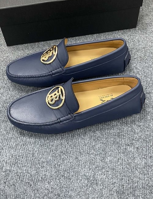 Burberry Genuine Leather Loafers With Original Sole