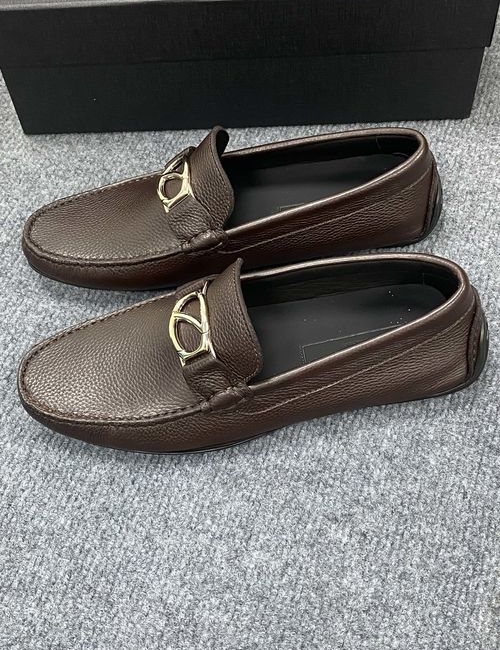 Zegna Genuine Cowhide Lining Comfortable Sole Shoes