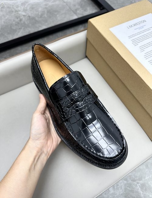 J.M.Weston Classic Embossed Leather Business Shoes