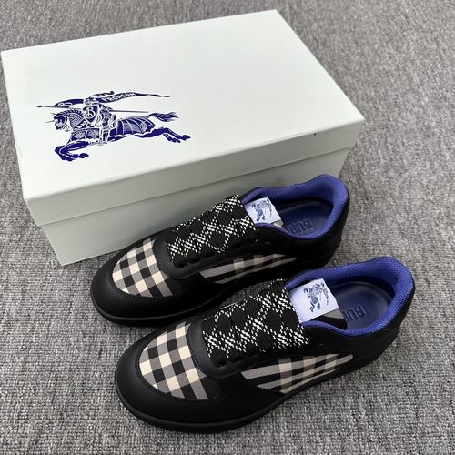 Burberry Checkboard Terrace Sneakers With Rubber Sole