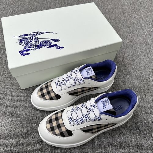 Burberry Checkboard Terrace Sneakers With Rubber Sole
