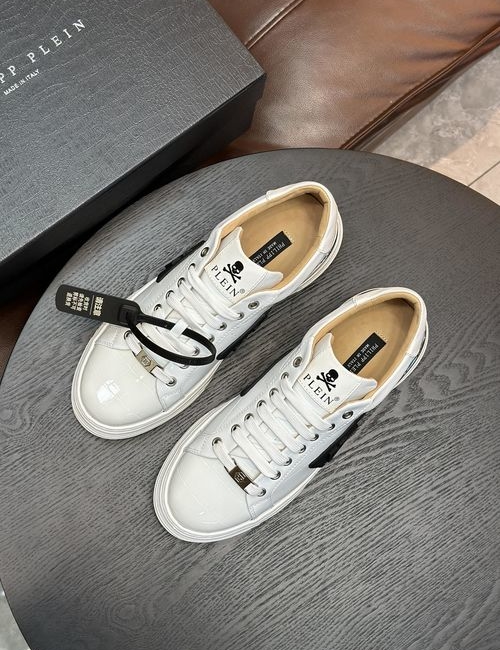 Philipp Plein Napa Leather Shock Absorption Sneakers
