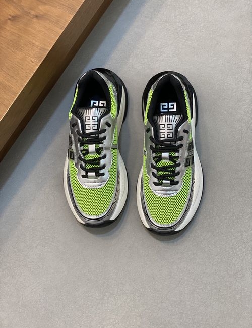 Givenchy Logo Calfskin Mesh Casual Sneakers