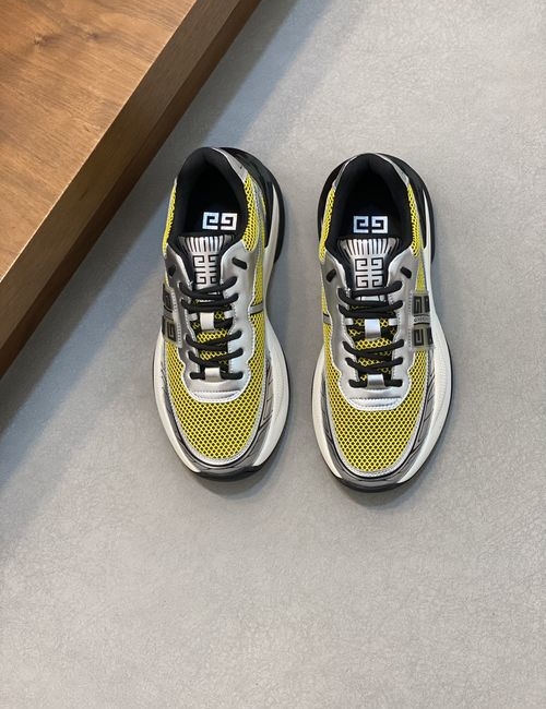 Givenchy Logo Calfskin Mesh Casual Sneakers
