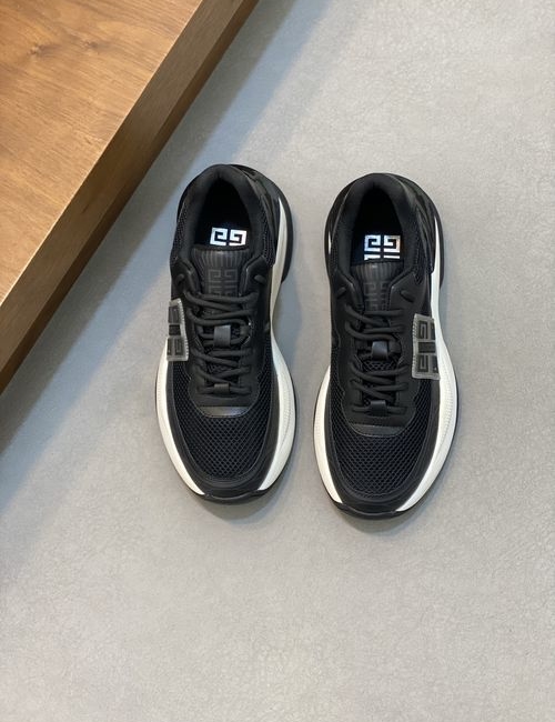 Givenchy Logo Calfskin Mesh Casual Sneakers
