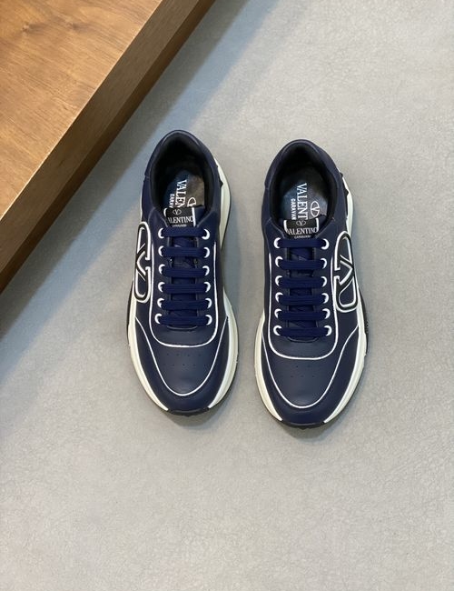 Valentino Nappa Leather Mesh Sneakers