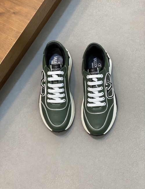 Valentino Nappa Leather Mesh Sneakers