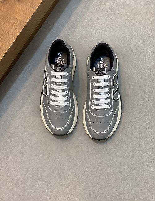 Valentino Nappa Leather Mesh Sneakers