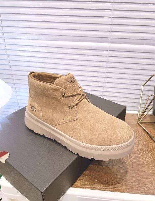 UGG Lace-up Suede Wool Lined Short Boots