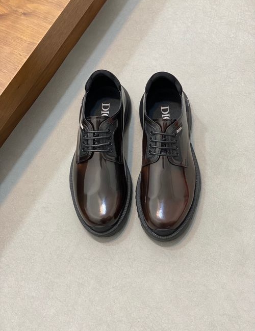 Christian Dior CD Moccasin Shoes Leather Gancio Buckle