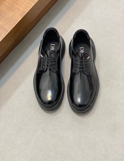 Christian Dior CD Moccasin Shoes Leather Gancio Buckle