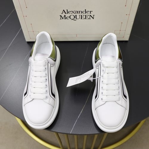 McQueen White Sneakers With Sheepskin Lining
