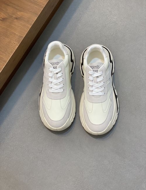 Hermes Hugo Thick Sole Sneakers With H Details