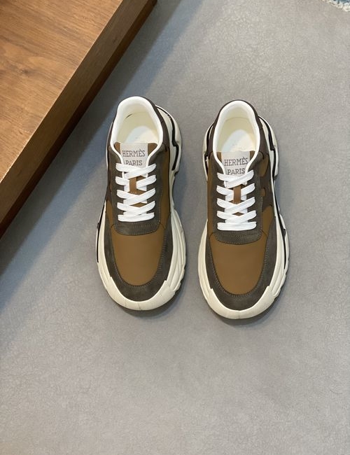 Hermes Hugo Thick Sole Sneakers With H Details