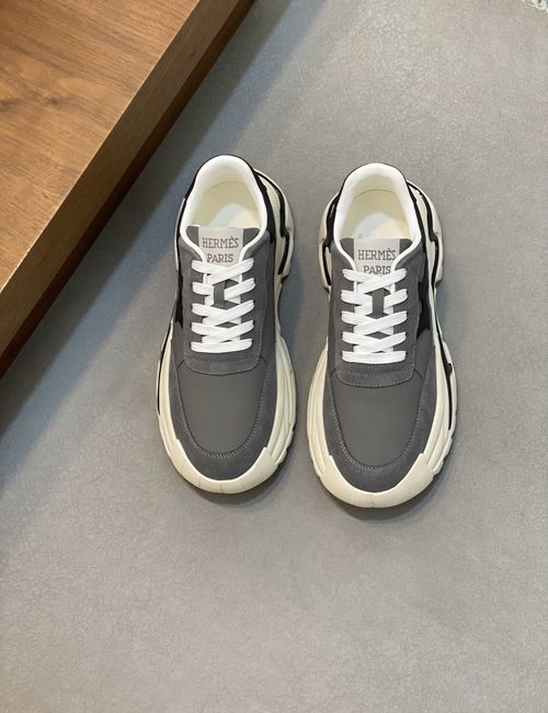 Hermes Hugo Thick Sole Sneakers With H Details