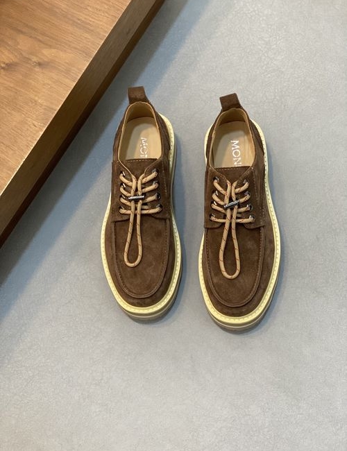 Moncler Cowhide High-top Casual Sneakers