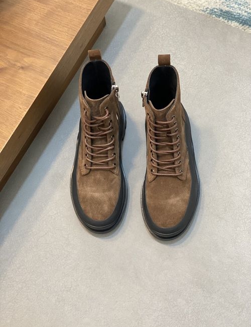 Moncler Cowhide Casual Shoes With Wear-resistant Rubber Sole