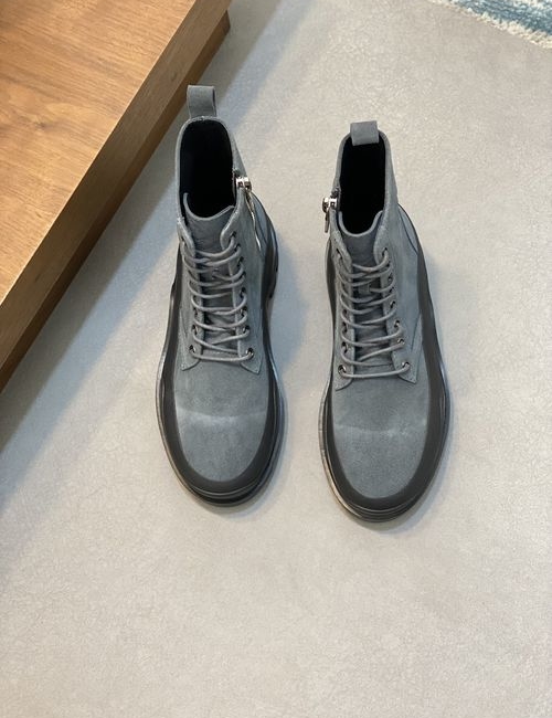 Moncler Cowhide Casual Shoes With Wear-resistant Rubber Sole