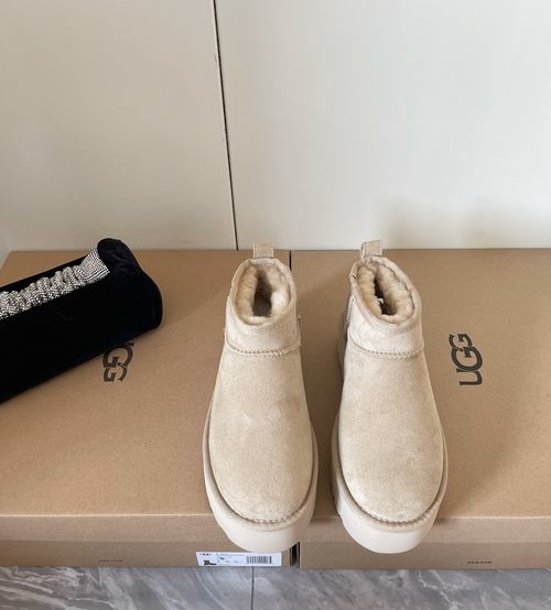 UGG Shearling Mini Platform Snow Boots