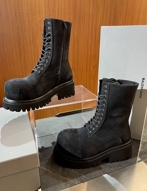 Balenciaga Denim Chunky Ankle Boots