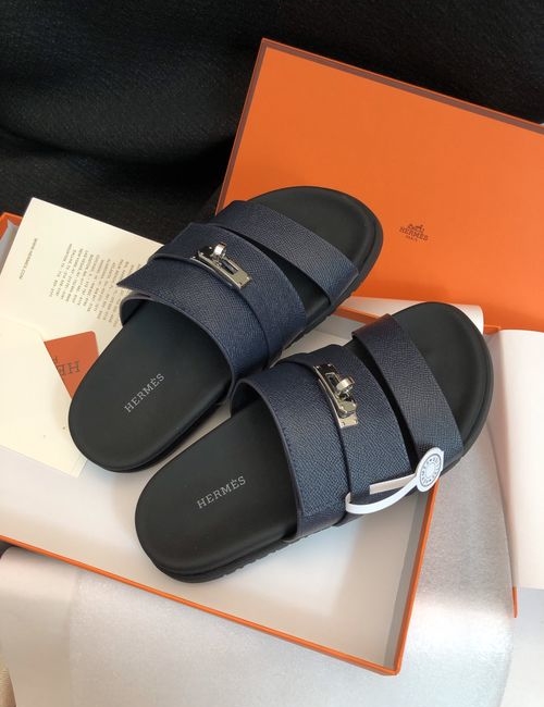 Hermes Chypre Slippers With Comfortable Soft Insole