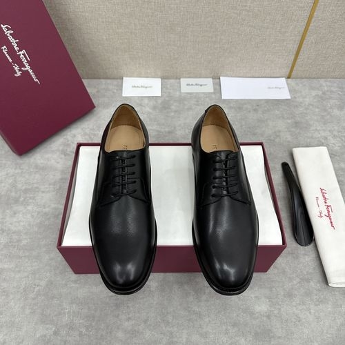 Ferragamo Patent Leather Formal Oxford Shoes